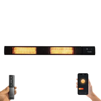 Produktbild von Heatix Smart Carbon Fiber Heizstrahler 3000W – Wand Terrassenstrahler IP65 mit App