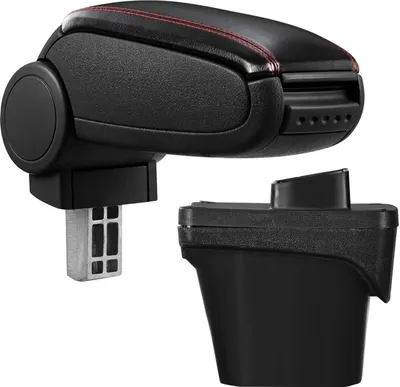 Immagine prodotto di Bracciolo centrale in pelle nero/rosso per Peugeot 308 II 09/2013-