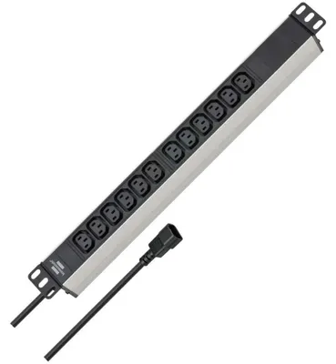 Imagen del producto de brennenstuhl1390007112, regleta de enchufes de 19" Alu-Line, con 12 enchufes, marca Brennenstuhl