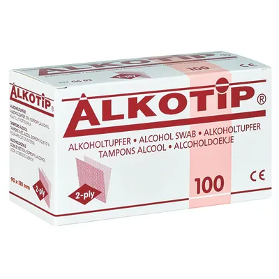 Produktbild von Alkotip Alkoholtücher 90x110mm