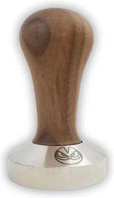 Immagine prodotto di Pressino per caffè espresso da 585 mm per caffè filtro IMS Competition - Base piatta in noce e acciaio inox