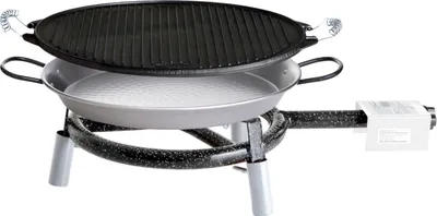 Produktbild von Paella World Trekking Line Set 1 mit Brenner, Paella-Pfanne und Grillpfanne Ø 30 cm
