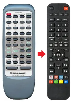 Produktbild von Fernbedienung passend für PANASONIC EUR644862