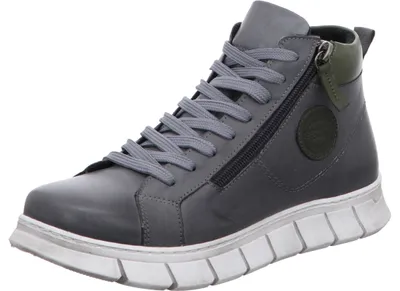 Immagine prodotto di Gemini donna stivaletto high top sneaker pelle zip 340240-02, misura:38 EU, colore:Grigio