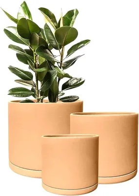Immagine prodotto di Set di vasi da fiori, 3 pezzi, per interni ed esterni, 18 cm, 15 cm, 11 cm