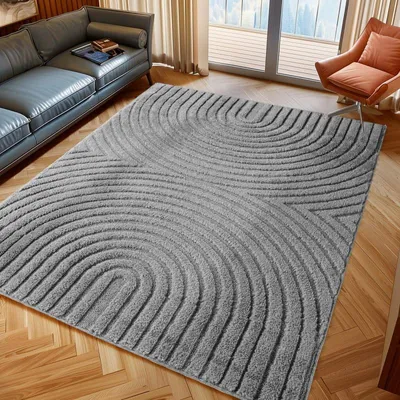 Zdjęcie produktu dla Ayyildiz | Dywan 3D Art – Geometria szara – 120 cm x 170 cm – Elegancki i wygodny – Nowoczesny design