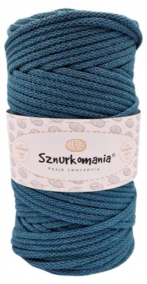 Produktbild von Sznurkomania Baumwollschnur 5mm 100m für Makramee Meergrün