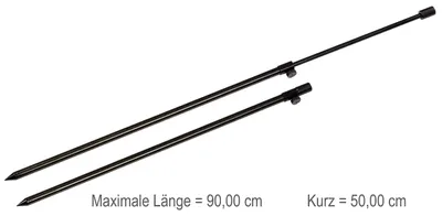 Zdjęcie produktu dla Stojak na wędki 50 do 90 cm, aluminium, do wędkowania
