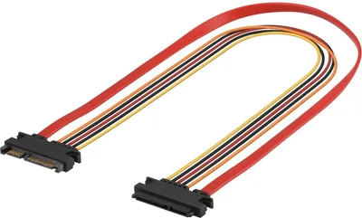 Produktbild von Dexlan AM147500E, 0,5 m, SATA 22-pin, SATA 22-pin, Männlich, Weiblich, Gerade