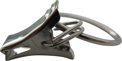 Produktbild von rewagi 25 Stück Metallklammer mit Ring - Eisen vernickelt, Gardinenzubehör