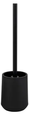 Produktbild von eluno WC-Garnitur TESERO, WC-Bürste inkl. 1x schwarzer Ersatzbürstenkopf, aus robustem Kunststoff in Schwarz