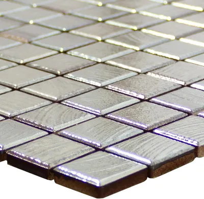 Produktbild von Keramik Mosaikfliesen Oraklia Silber