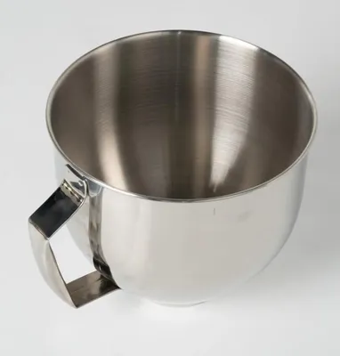 Produktbild von 5L Rührschüssel aus Edelstahl für die KM50 Küchenmaschine, große Mischschüssel, robust und spülmaschinengeeignet