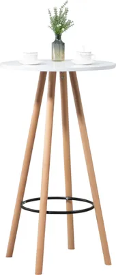Produktbild von CLP Stehtisch Livia rund natur/weiß