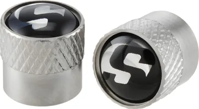 Produktbild von Ventilkappen SIP Series Pordoi schwarz / silber, Paar