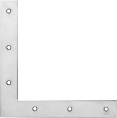 Produktbild von POLLMANN Haustür-Eckwinkel L 200 x H 200mm Enden gerade Eisen, galv. hell verz.