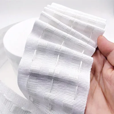 Productafbeelding van Gordijnband - Krultape om te bevestigen - voor gordijnen - Breedte 7,5 cm, lengte 3 meter