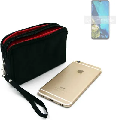 Produktbild von K-S-Trade Schutz Hülle Handy Hülle kompatibel mit Cubot P30 Gürteltasche Travelbag Handytasche mit Zusatzfächern, schwarz