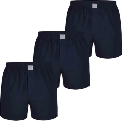 Produktbild von MG-1 Herren Boxer 3-Pack Classics - Uni Navy - Größe 3XL