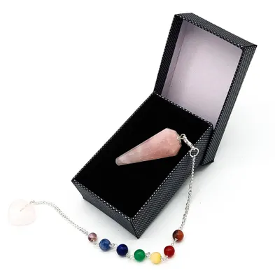 Produktbild von Rosenquarz-Edelsteinkette zur Harmonisierung der Chakren