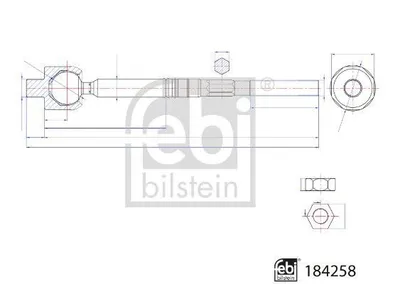 Produktbild von FEBI BILSTEIN 184258 Axialgelenk Spurstange für OPEL INSIGNIA Caravan Vorne Links Vorne Rechts