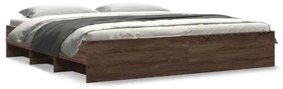 Obrázek produktu pro vidaXL Rám postele bez matrace Hnědý dubový vzhled 200x200 cm