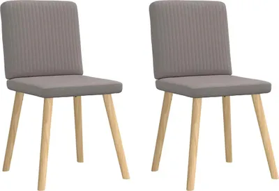 Produktbild von Möbel Esszimmerstühle 2er Sets, Küchenstühle - multifunktional& Moderne - Taupe Stoff - Wohnzimmerstuhl CLORIS4656566