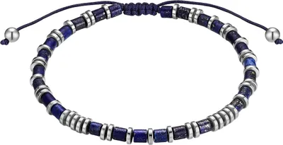 Produktbild von True Rebels Armband Edelstahl Lapislazuli 50060258