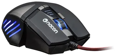 Obrázek produktu pro Herní myš s kabelovým připojením, rozlišení 2500 DPI, RGB podsvícení, černá barva