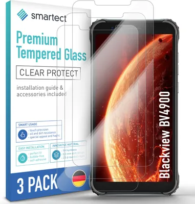Produktbild von 3x Schutzglas Panzerfolie für Blackview BV4900 / BV4900S Displayschutz Hartglas