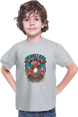 Obrázek produktu pro Dětské Triko Japan Anime Manga Pokemon Charizard, 5-6 Jahr - 116 / Vřesově šedá