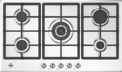 Immagine prodotto di Bertazzoni La Germania P905CLAGXV piano cottura Acciaio inox Da incasso 90 cm Gas 5 Fornelli