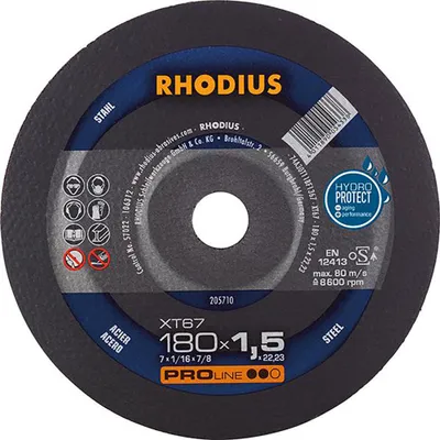 Produktbild von Rhodius Trennscheibe XT 67 180x1,5x22,23mm Stahl Proline - 205710