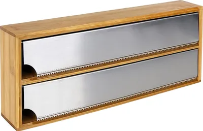 Produktbild von Folienabroller Bambus Modern Kitchen Spender 33,2x13x5,5 cm Natur 1 Stück