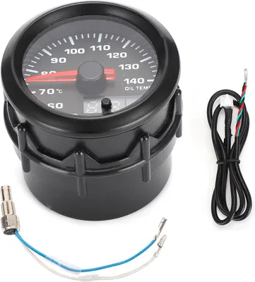 Imagen del producto de Indicador de temperatura del aceite automático de 52 mm, con indicador de 7 colores y sensor LED