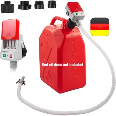 Produktbild von Kraftstoff Umfüllpumpe Kanister Pumpe mit Schlauch, 12v Kraftstoff Umfüllpumpe