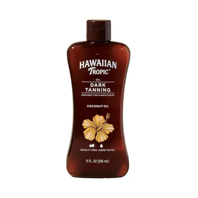 Produktbild von Hawaiian Tropic Dark Tanning Oil 235 ml – Feuchtigkeitsspendendes Bräunungsöl mit Kokosnussöl & Kakaobutter, tropischer Duft