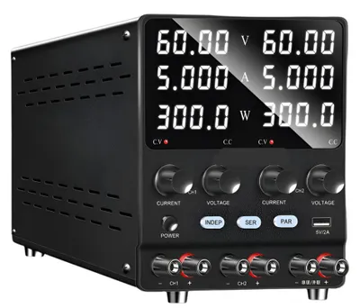 Image de Alimentation de laboratoire - 60V 5A - Double sortie - Alimentation DC de précision réglable
