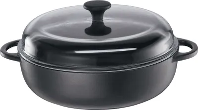 Image de Küchenprofi Bauernpfanne mit Glasdeckel, 28 cm classic black 402551028 4007371056724