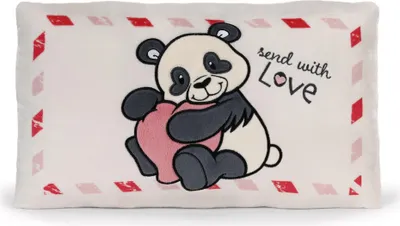 Produktbild von Nici Kissen Panda mit Herz 43 x 25 cm Plüschkissen