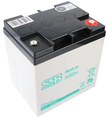 Obrázok produktu pre SSB SBL28-12i nabíjateľná batéria 12 V 28 Ah 165 x 125 x 175 mm so skrutkovým pripojením M5, vhodná napr. pre UPS, telekomunikačné a bezpečnostné napájanie