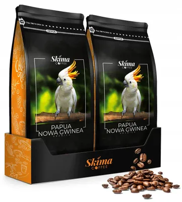 Productafbeelding van Gemalen koffie, 2 x 1 kg, PAPUA-NIEUW-GUINEA, 100% Arabica, vers gebrand voor gebruik in een volautomatische koffiemachine