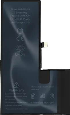 Produktbild von Clappio, Akku für Apple iPhone XS 2658mAh 100% kompatibel, Schwarz