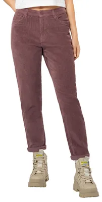 Productafbeelding van Eight2Nine dames corduroy broek, model Mom Fit, van katoen met stretch, kleur: middle-rose, maat: XS
