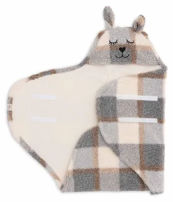 Zdjęcie produktu dla Kocyk do fotelika samochodowego dla niemowląt Bunny Check - Boucle