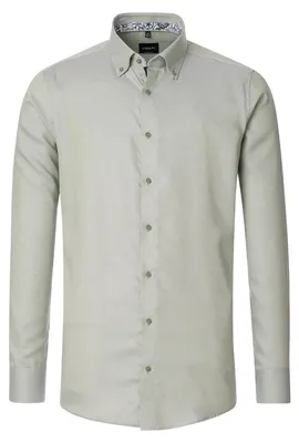Produktbild von VENTI Herren Businesshemd Langarm Button-Down Modern-Fit Dobby Hellgrün 38