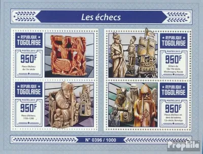 Produktbild von Briefmarken Togo 2015 Mi 7147-7150 Kleinbogen (kompl. Ausgabe) postfrisch Schach