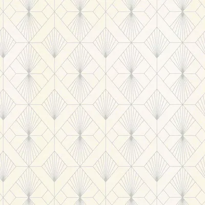 Produktbild von Vliestapete Barocktapete Weiß Barock Optik 620931 Mustertapete Modern Art