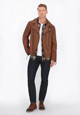 Image de Veste pour homme SAPORTA - couleur cognac, taille XL