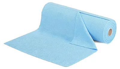 Produktbild von Mikrofasertücher auf der Rolle, Abreißtücher, waschbar, wiederverwendbar, weich, saugfähig, Küchentücher, Reinigungstücher für Küche, Haushalt und Auto (blau, 20 Stück)